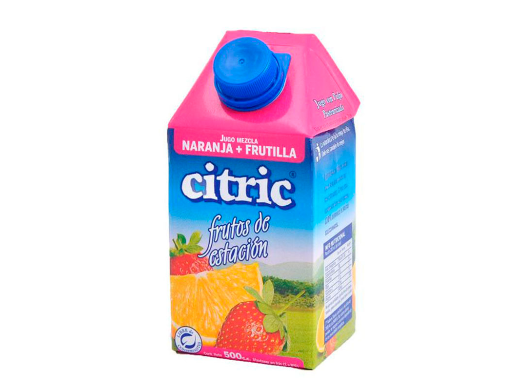Jugo citric naranja - frutilla 500cc
