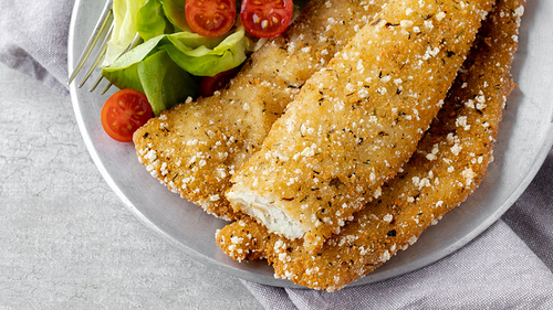 Hamburguesas y precocidos de pescado congelados