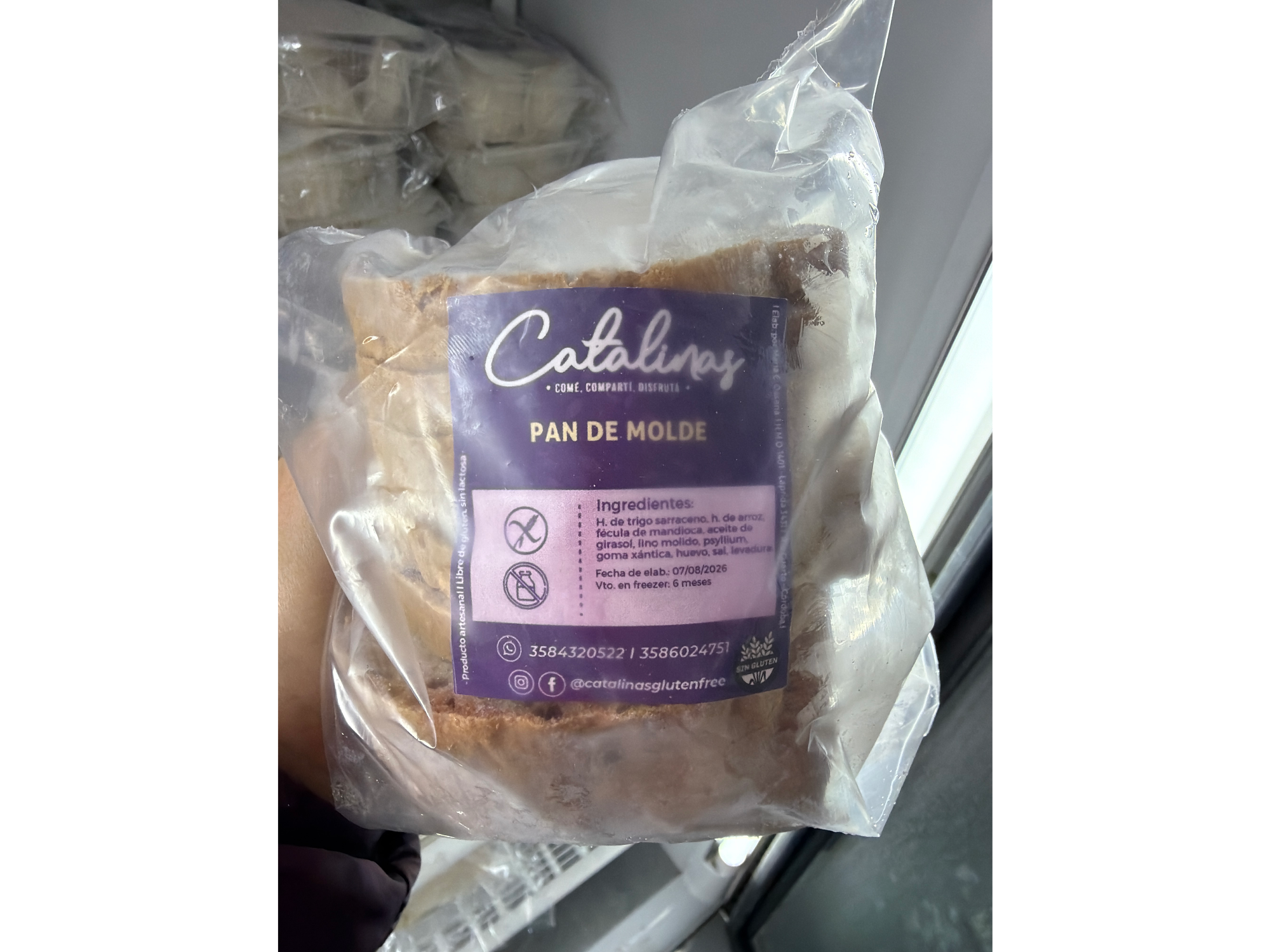 Pan de molde 375gr