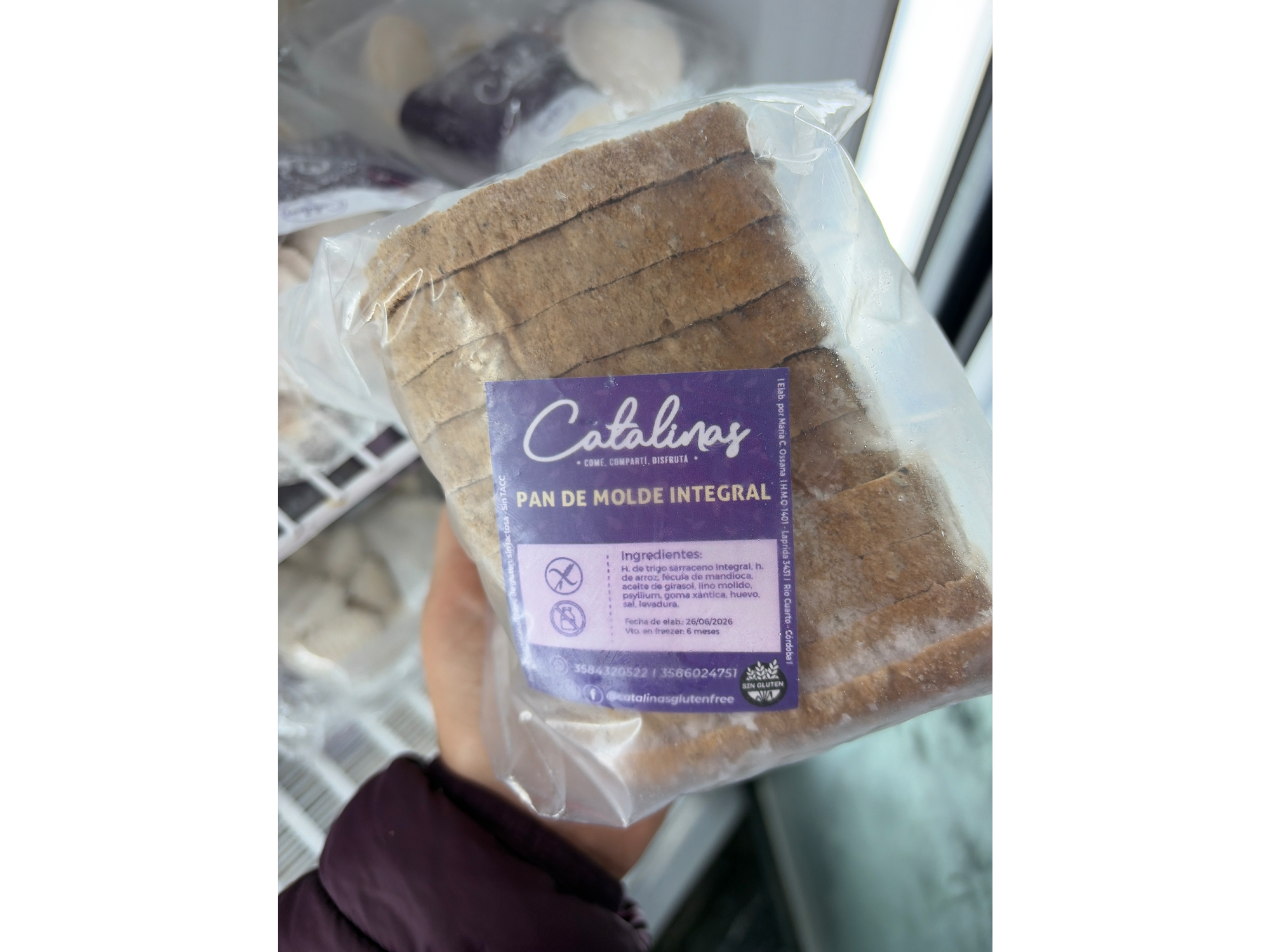 Pan de molde integral 375 gr