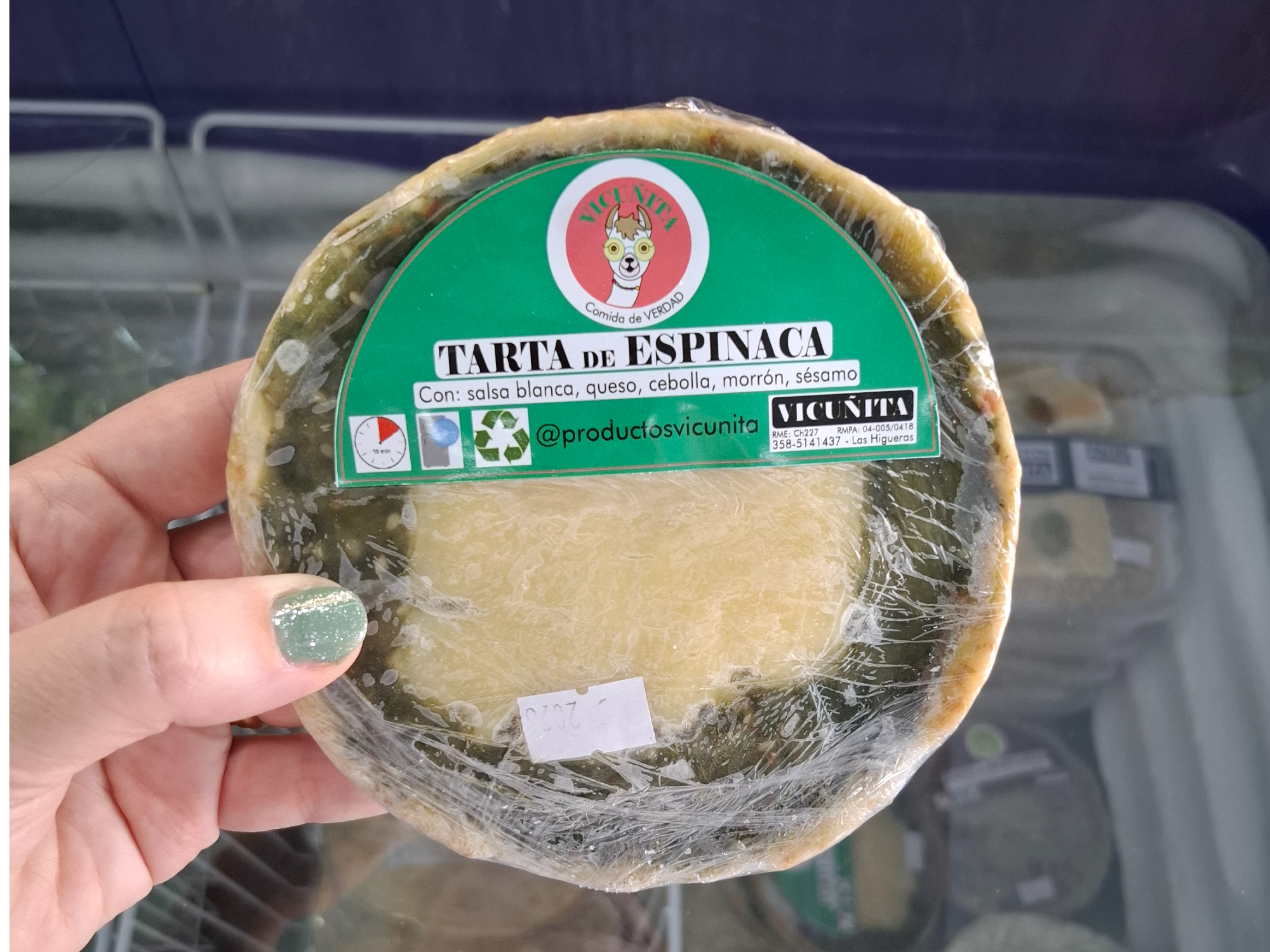 Tartín integral de espinaca