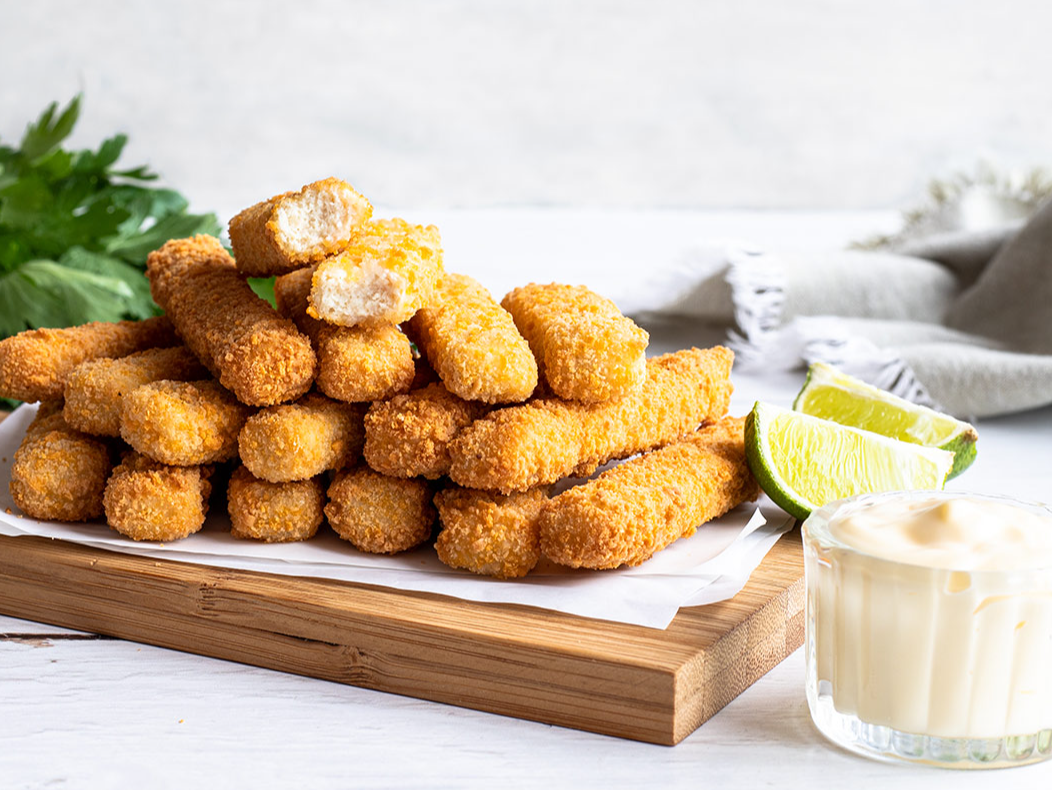 Tiritas de pollo con hierbas