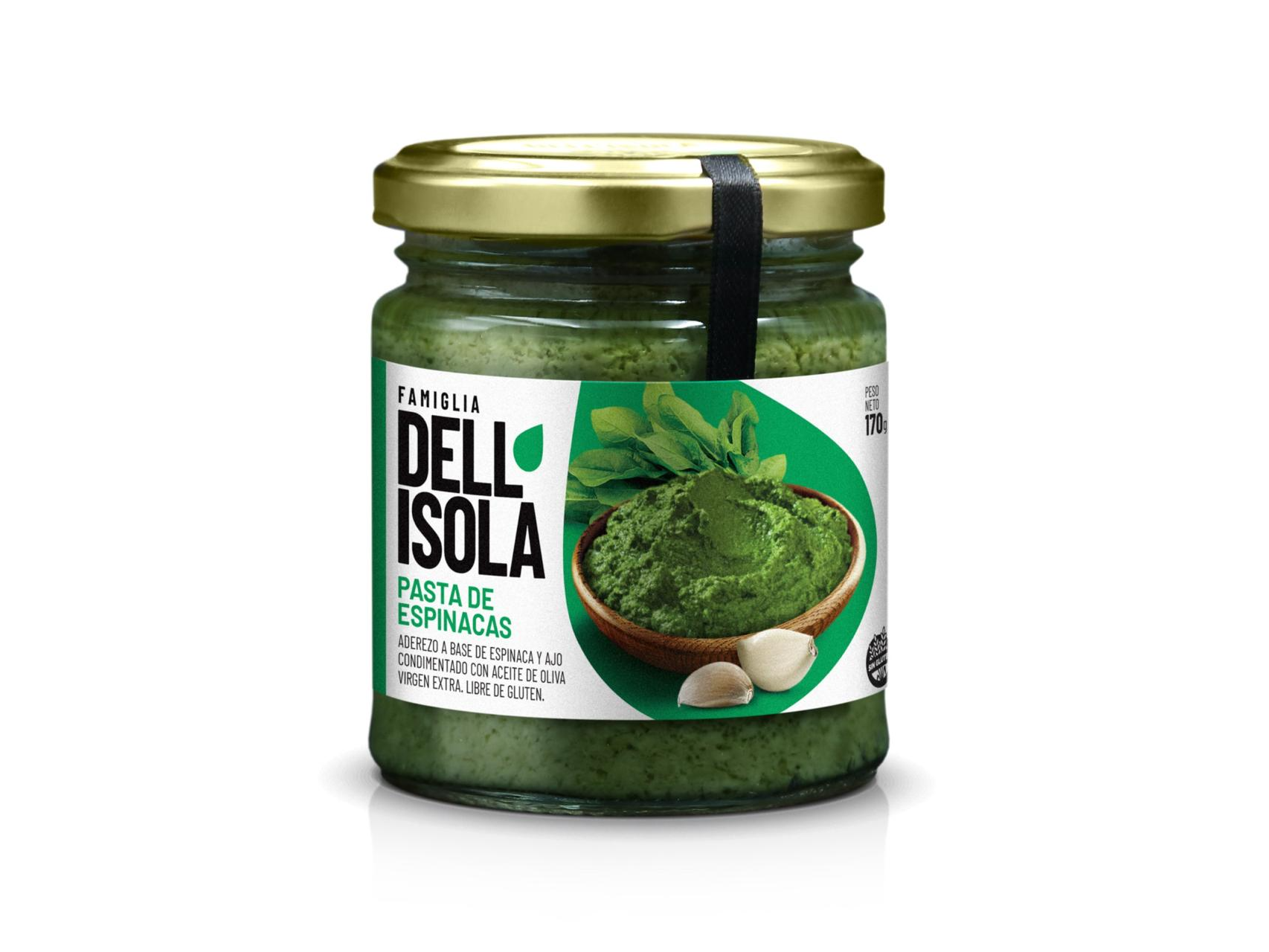 Pasta de espinaca Dell Isolla