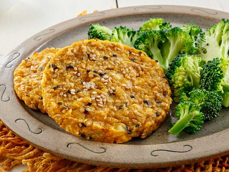 Medallones de garbanzo y calabaza