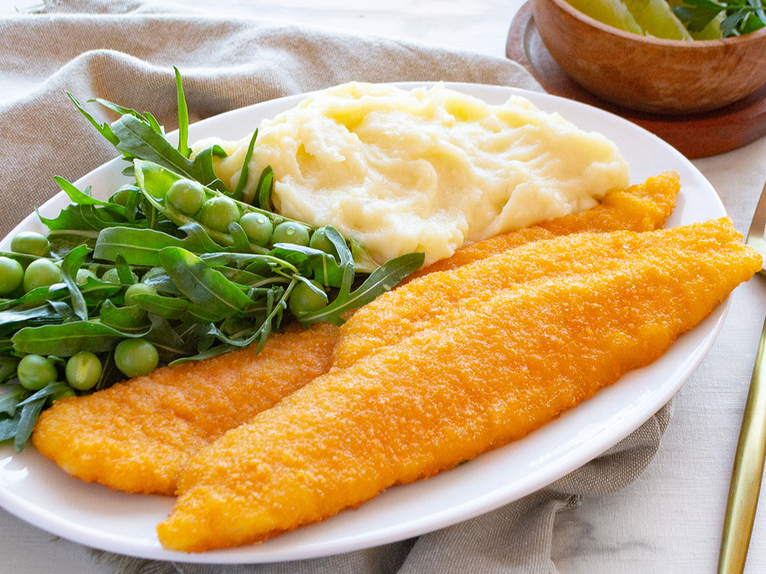 Filet rebozado de merluza precocido