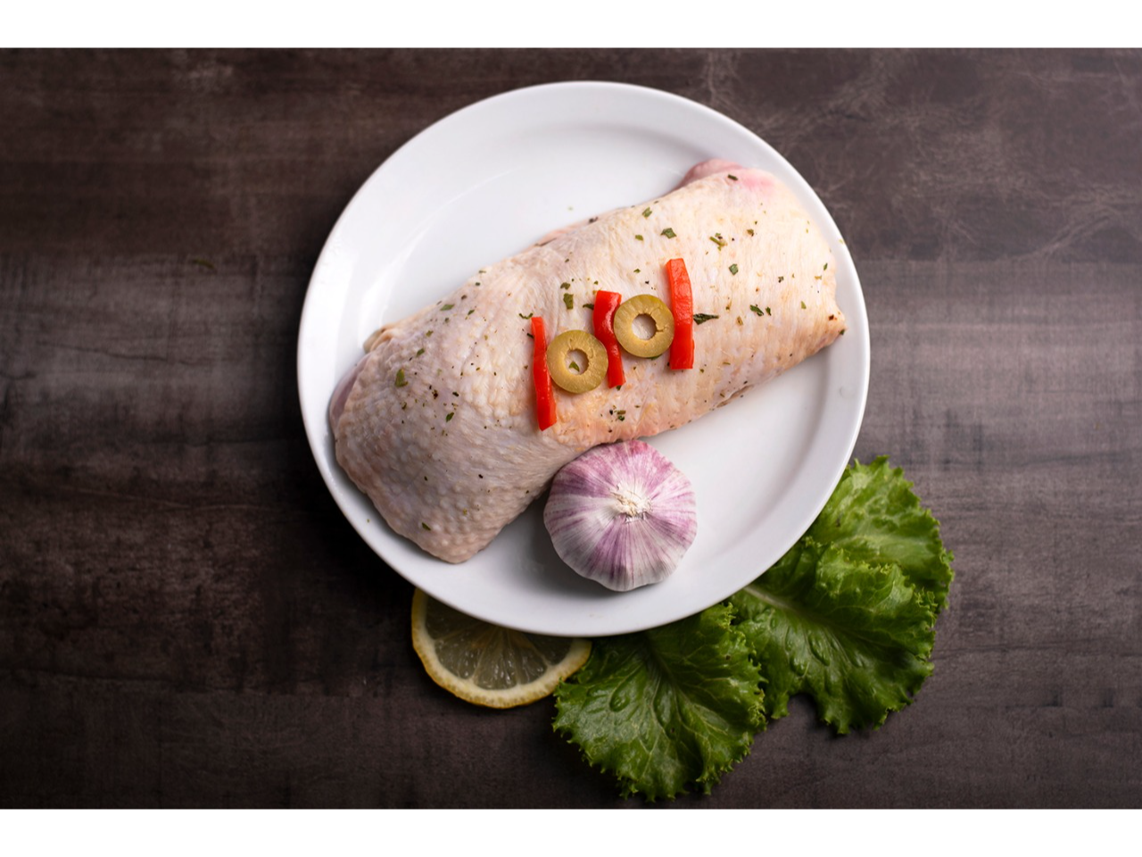 Roulette de muslo de pollo