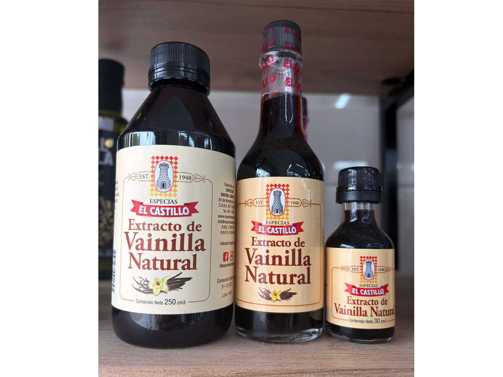 Extracto natural de vainilla