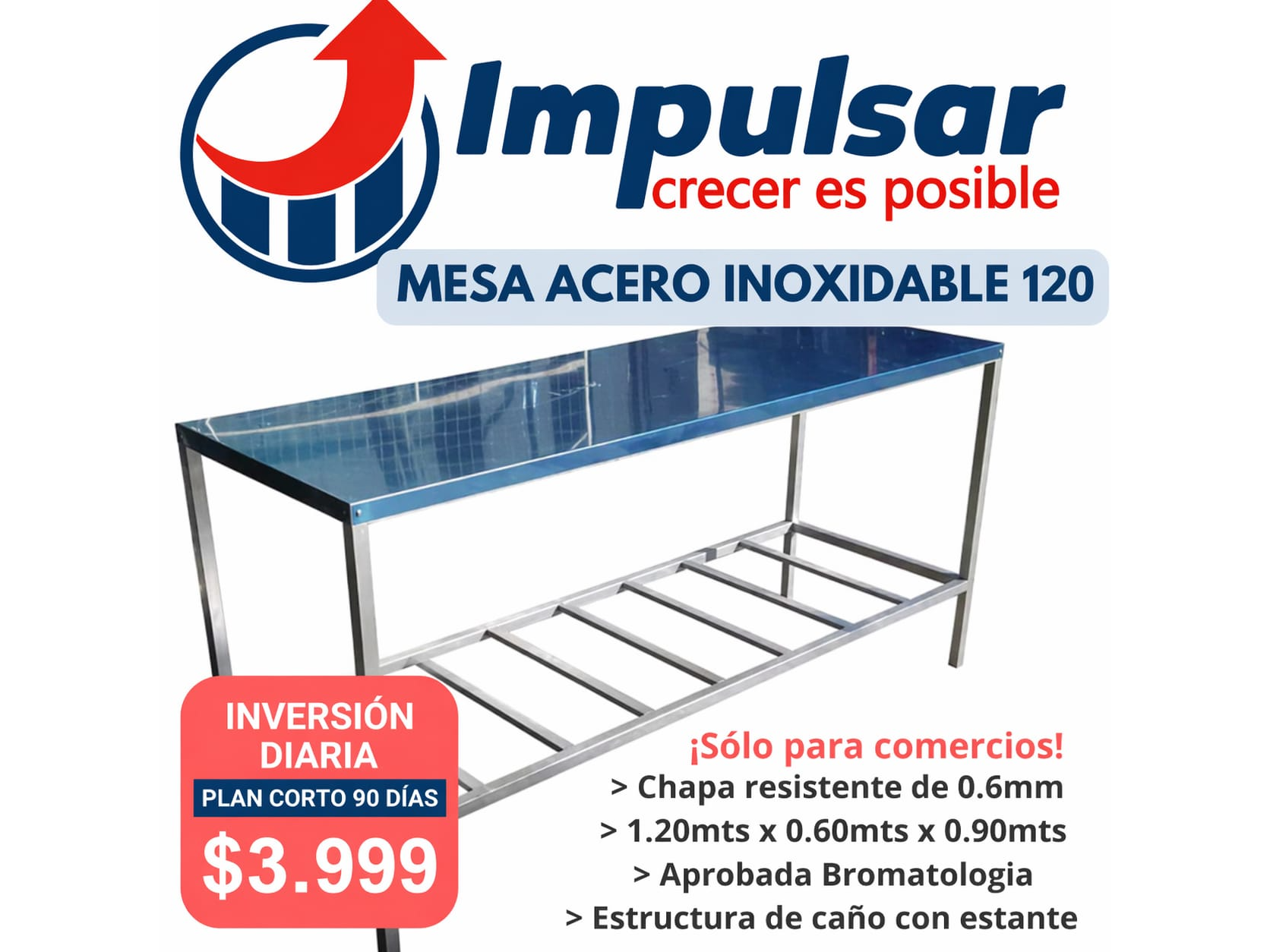 MESA DE TRABAJO 120 linea eco