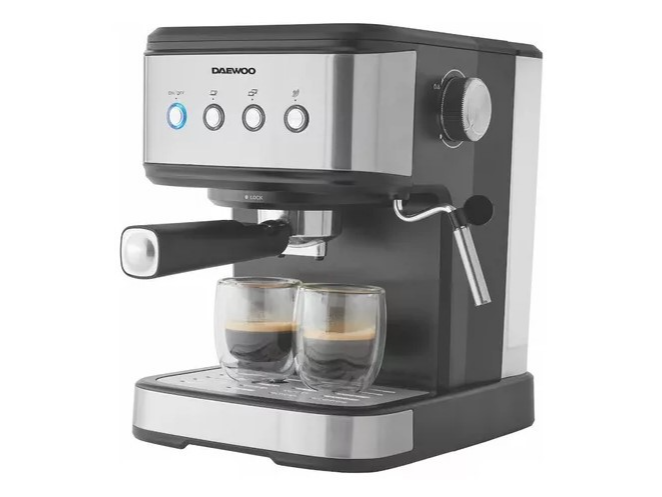 Cafetera Express Daewoo Cm1000 20 Bares Color Plateado 1.5 L - DAEWOO