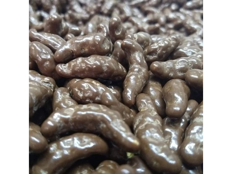 Banana cubierta de chocolate semiamargo x 250 gr