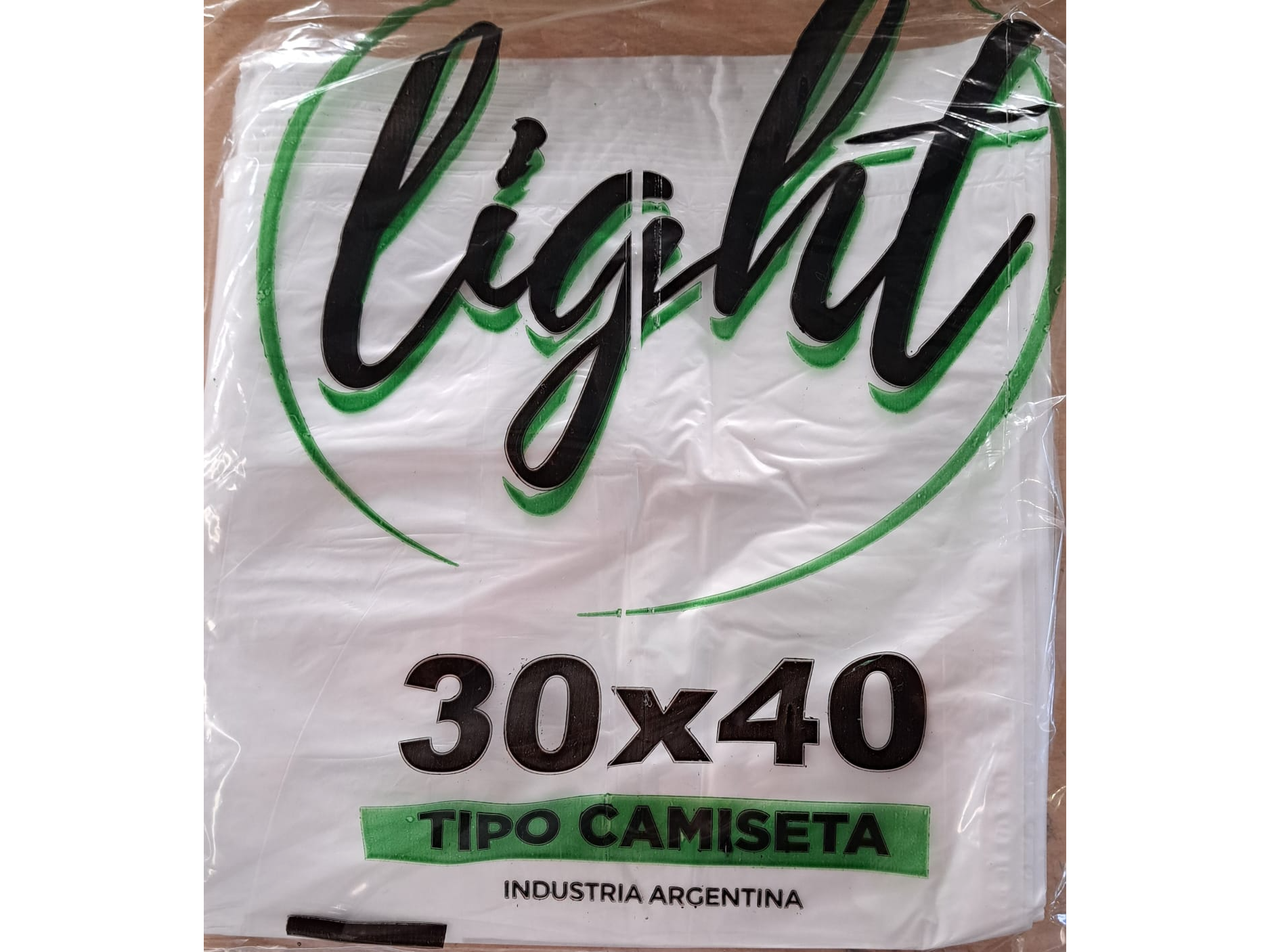 Bolsas Camiseta Blanca 30x40