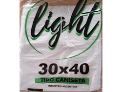 Bolsas Camiseta Blanca 30x40