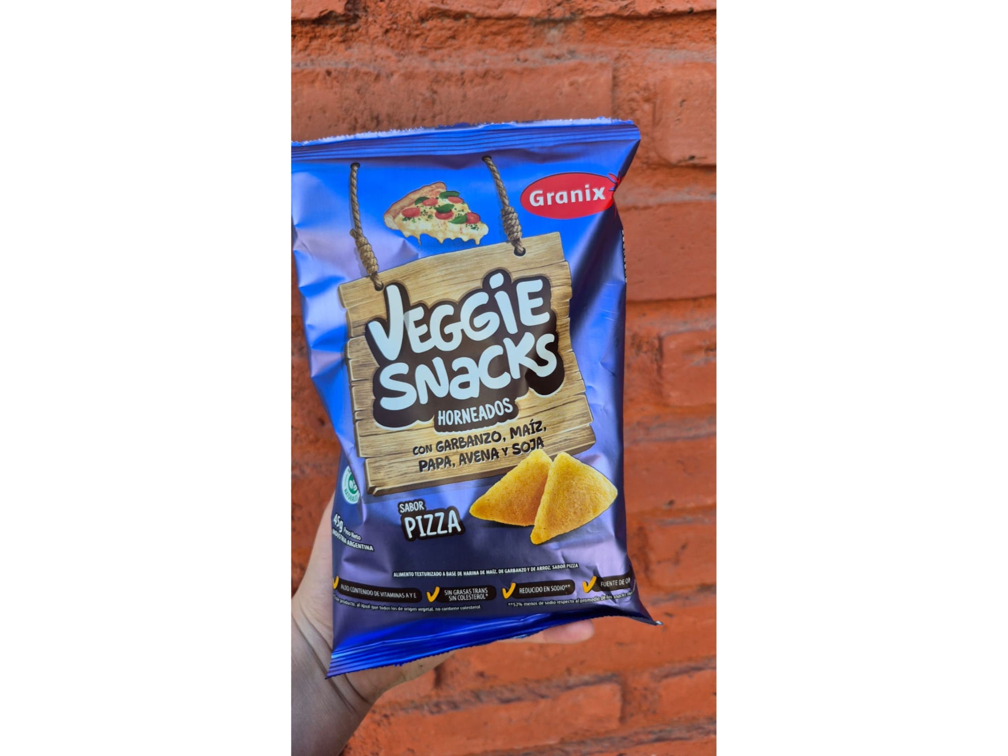 Veggie Snacks sabor pizza 45gr