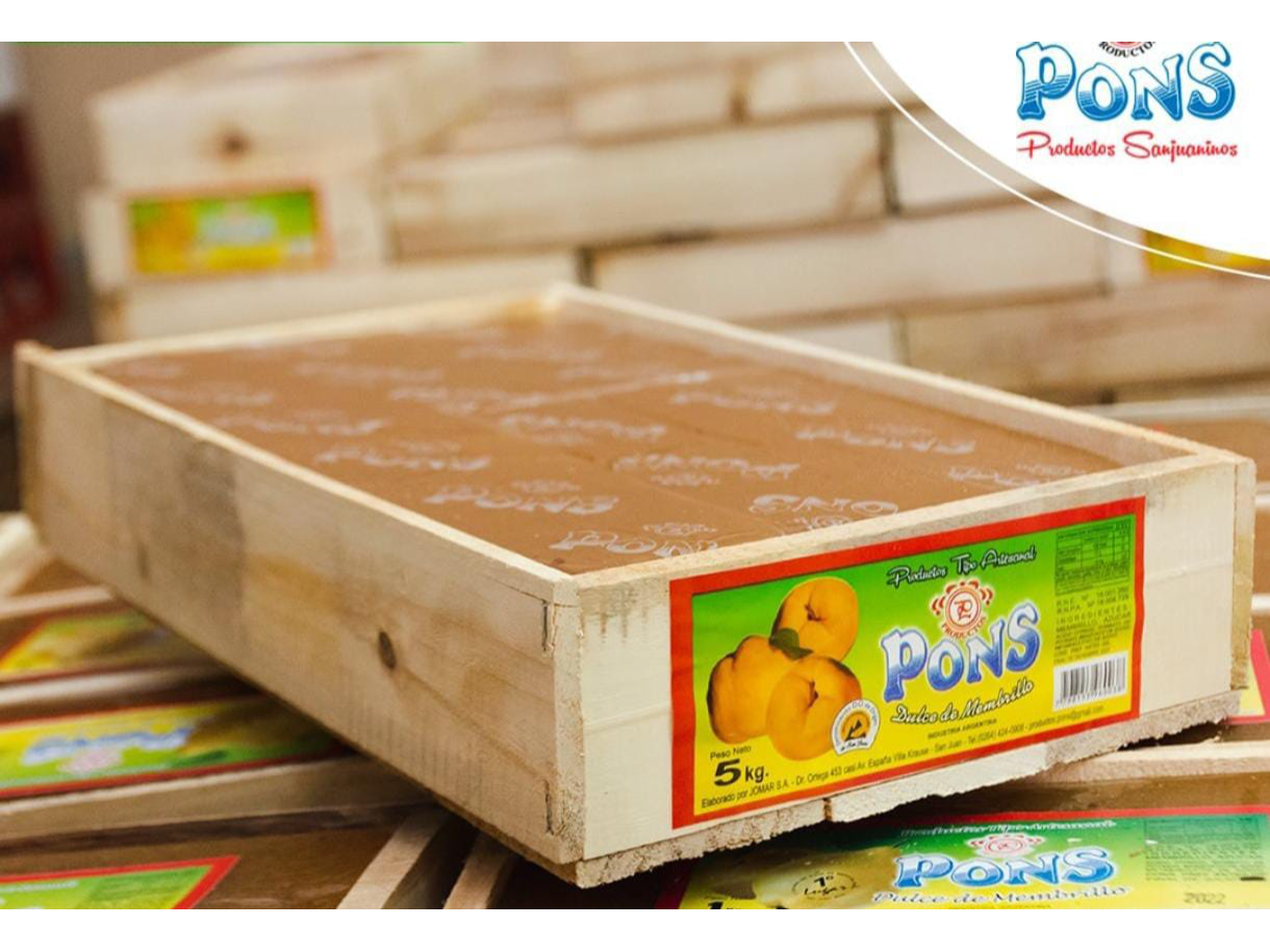 Dulce de membrillo Caja de 5 Kg - PONS