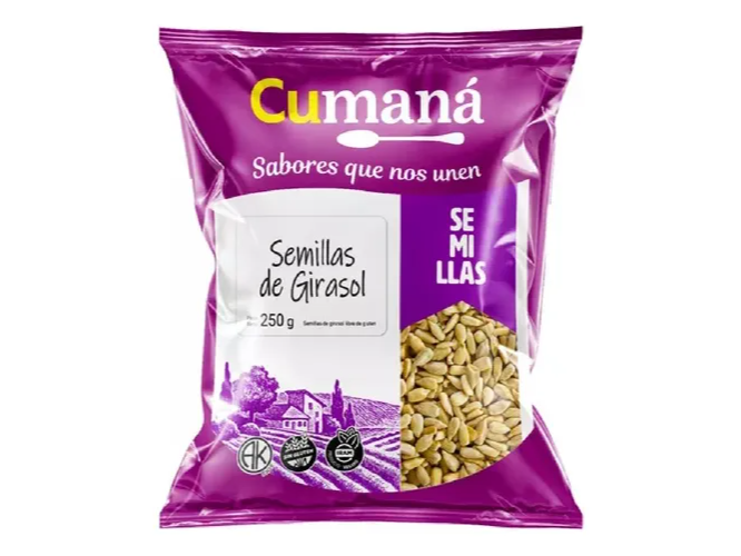 Semillas de Girasol x 250 gr - CUMANA