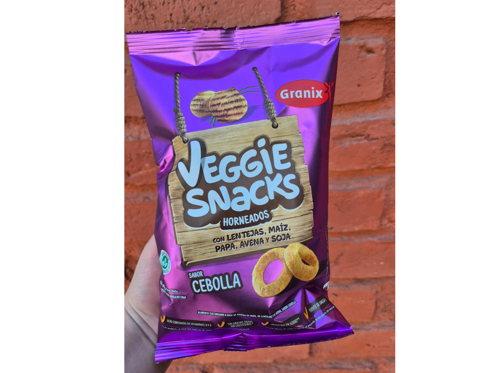 Veggie Snacks sabor cebolla 45gr