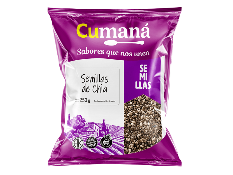 Semillas de Chia x 250 gr - CUMANA