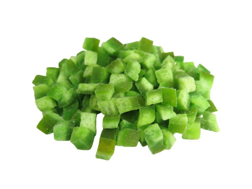 Pomelo verde en cubos