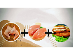 3kg Pata Muslo+ 3kg de Suprema +1kg de Milanesa P.