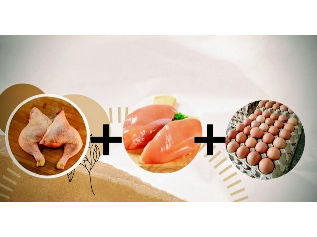 3kg de Pata Muslo+3kg de Suprema + 1 Maple Huevo