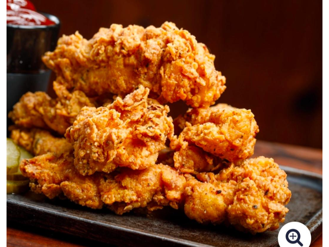 1/2 porción de fingers +dips+papas