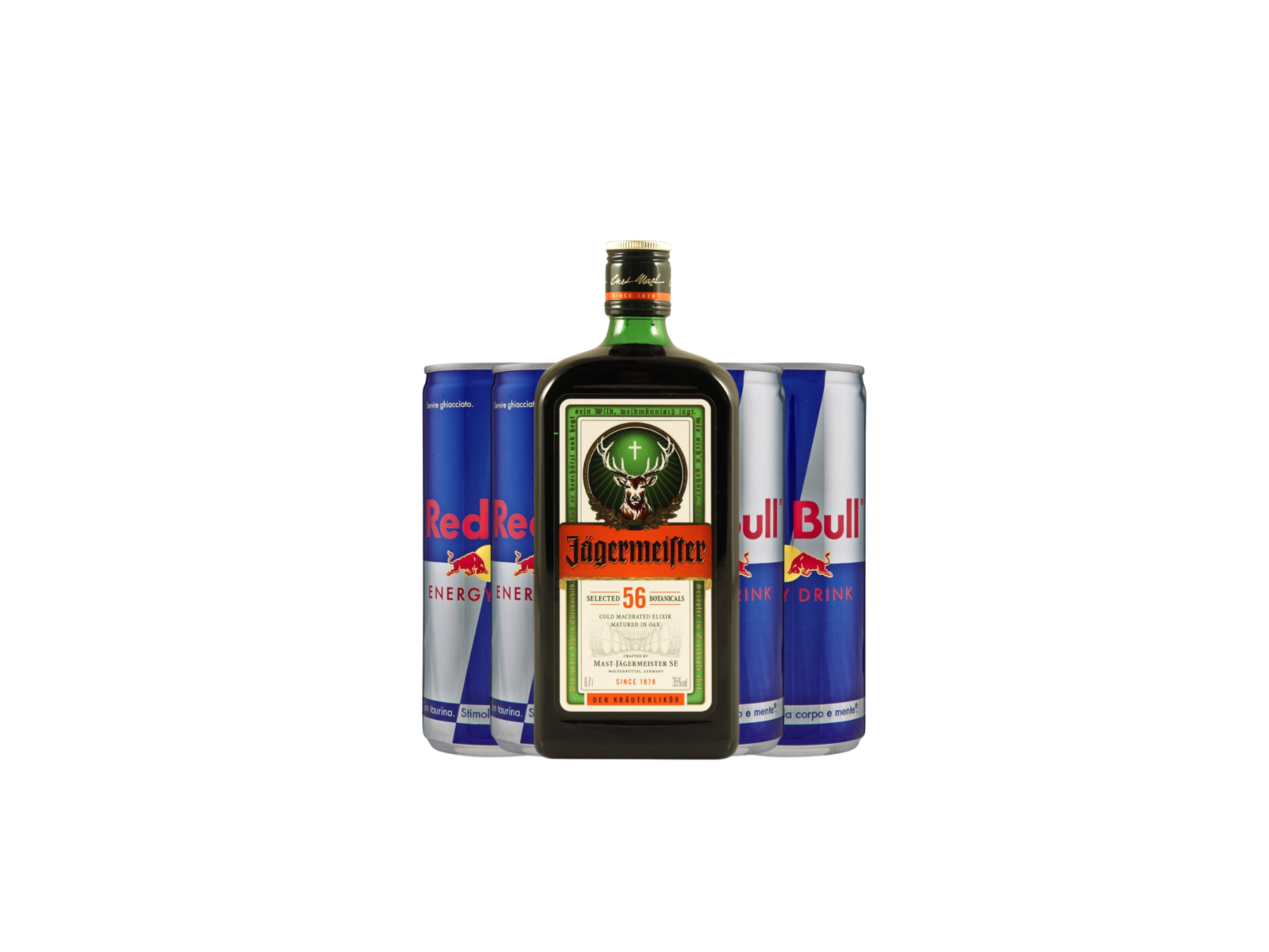 Jagermeister + 4 Red bull