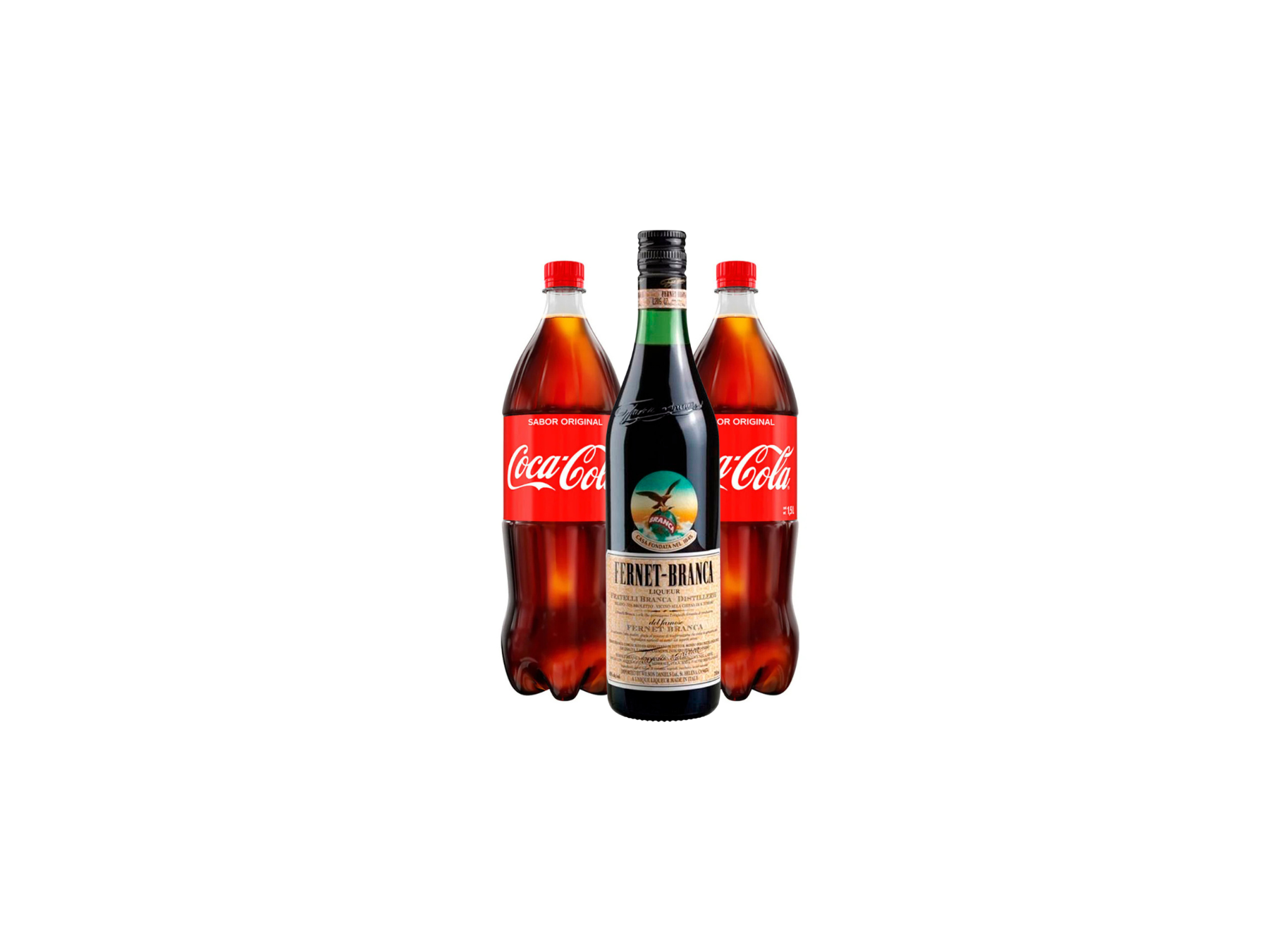 Combo Branca 750ml + 2 Coca Cola 1,5 Lt