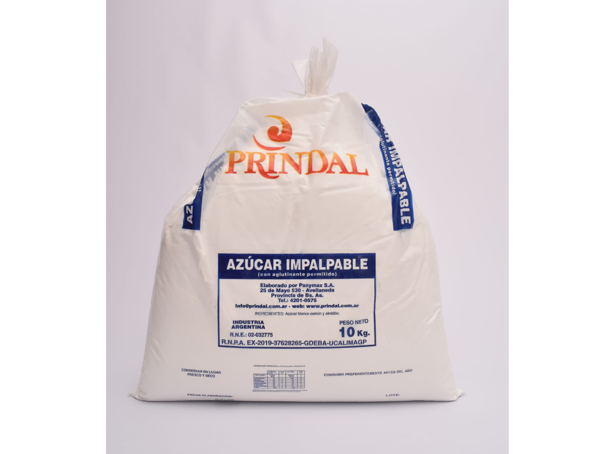 AZUCAR IMPALPABLE PRINDAL X 10 KG