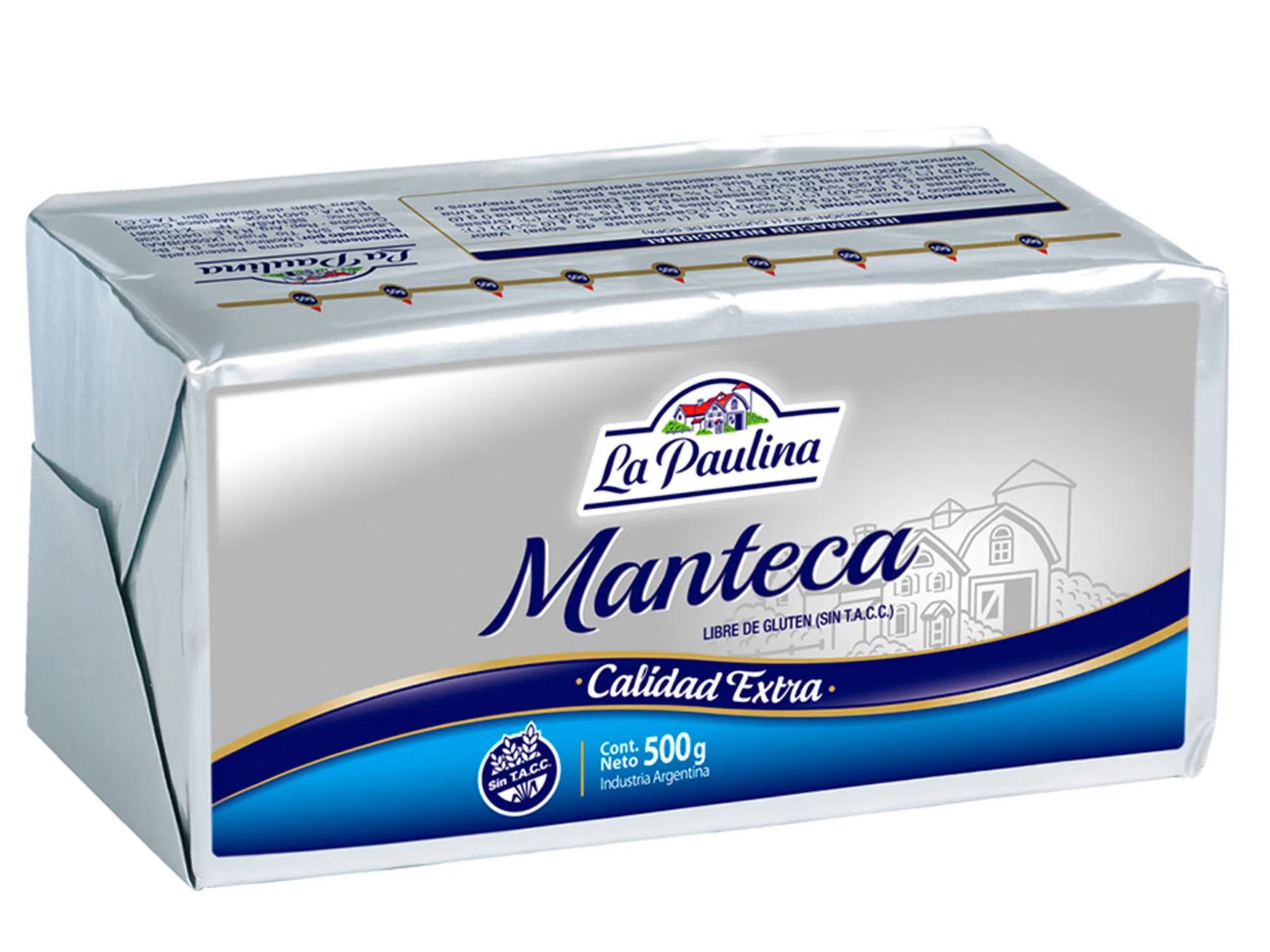 MANTECA LA PAULINA 4 X 500 GR ( 2 KG)