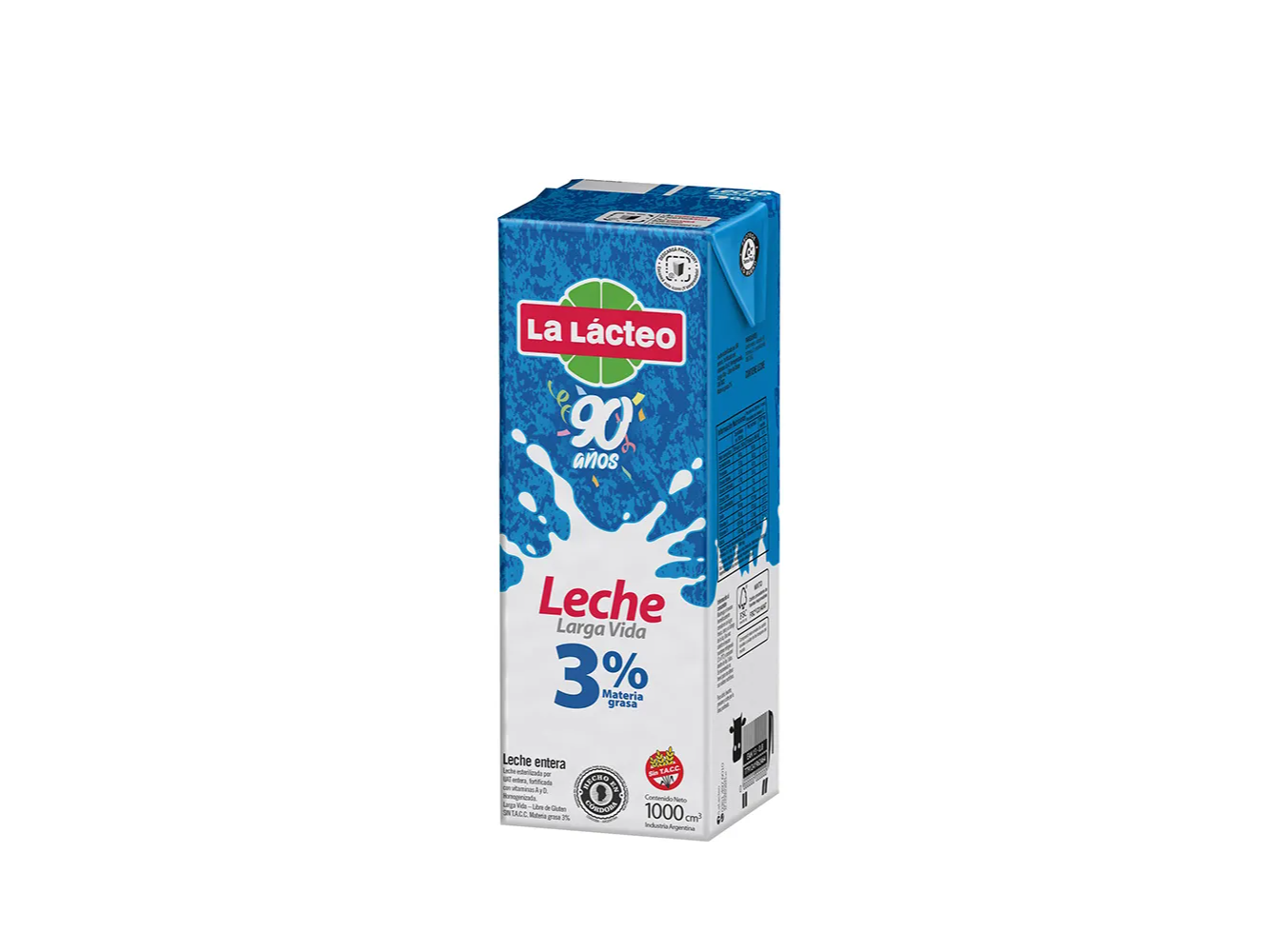 LECHE LA LACTEO 1 UNI  X 12 LITRO