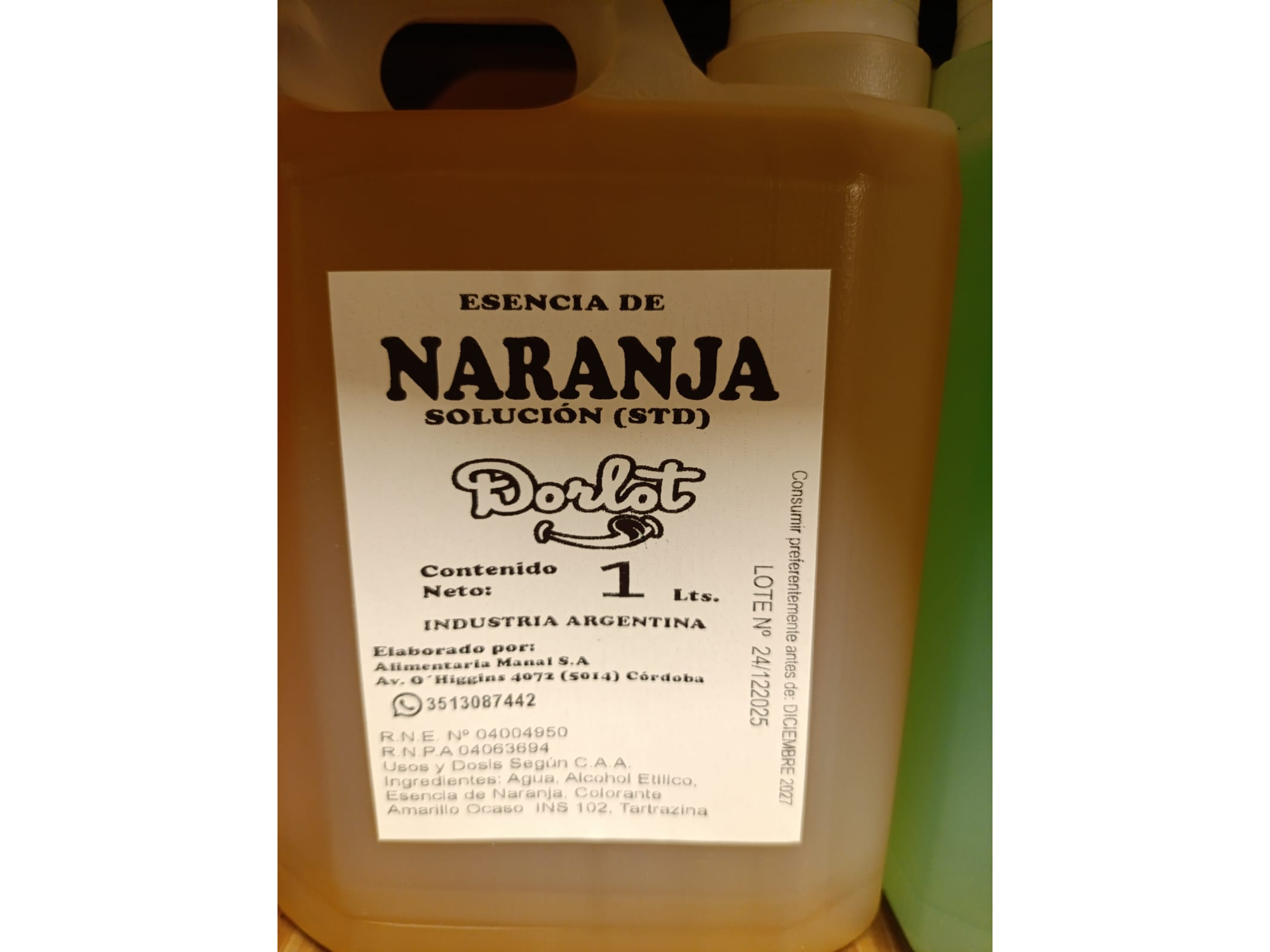 ESENCIA NARANJA X 1 LT - STD