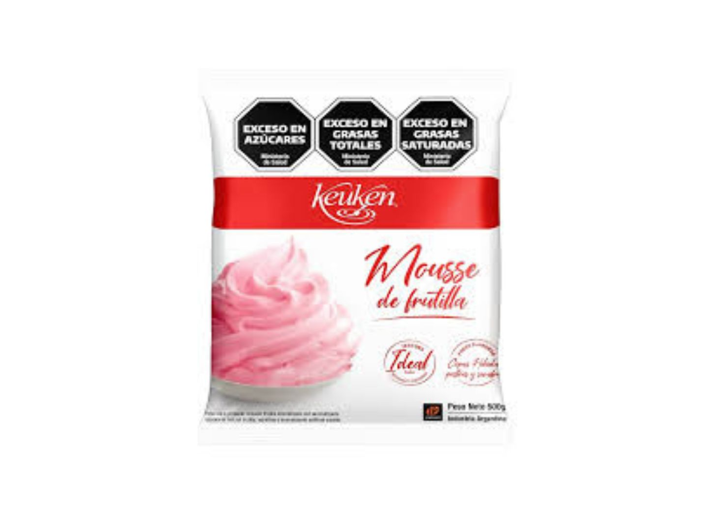 POLVO MOUSSE FRUTILLA X 500GR - KEUKEN