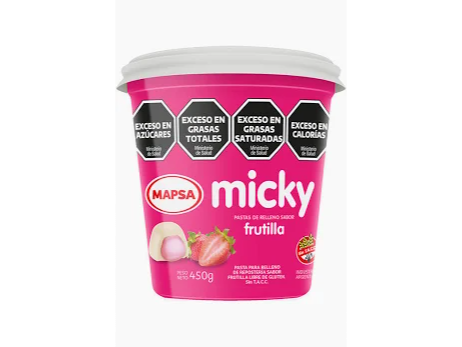 RELL. MICKI X 450GR. FRUTILLA