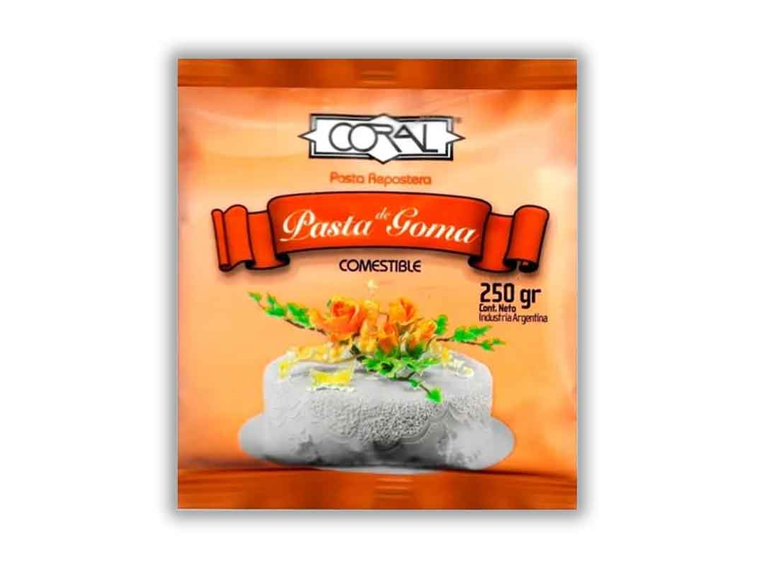 PASTA MOD. DE GOMA X 250 G - CORAL