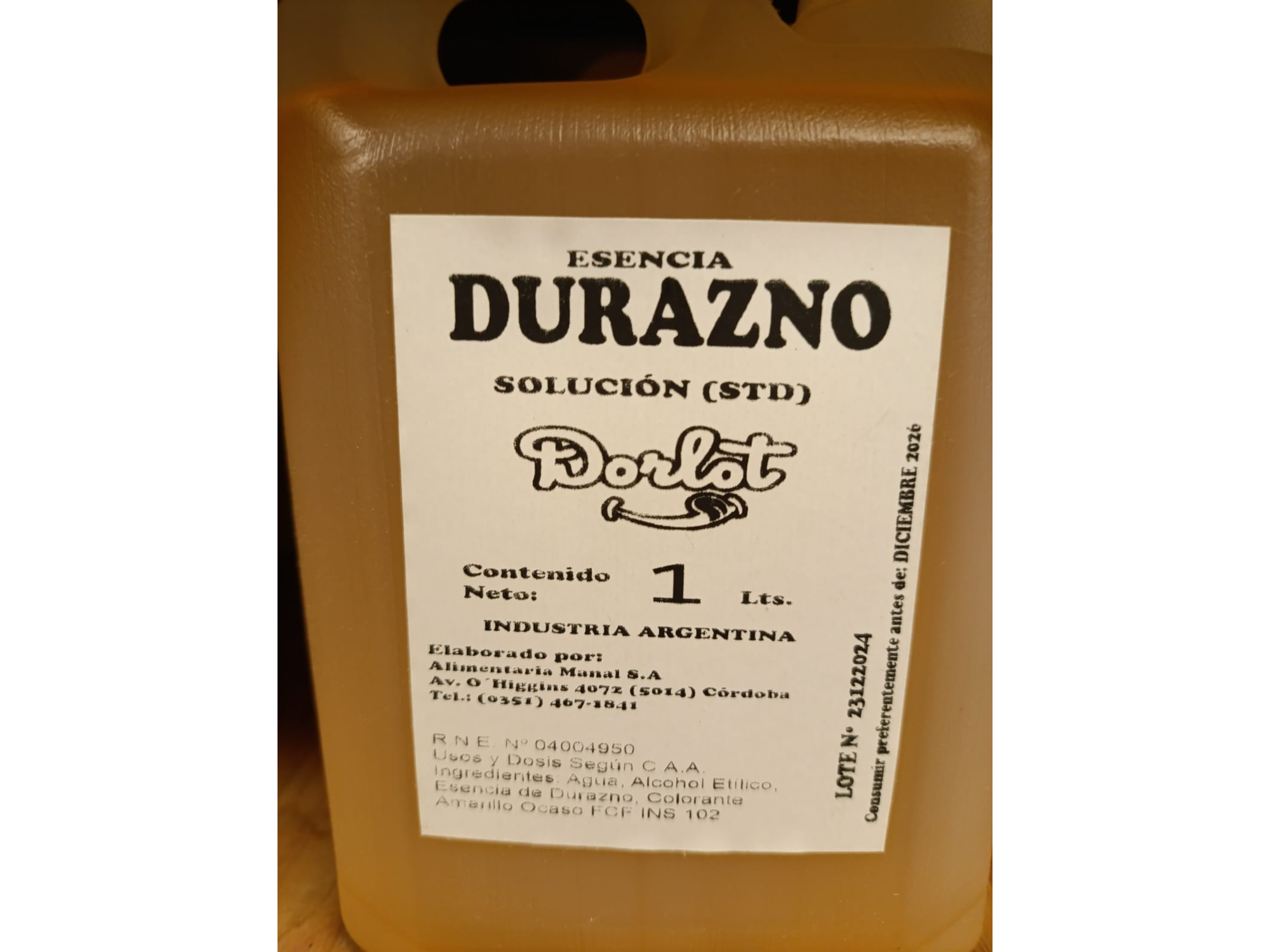 ESENCIA DURAZNO X 1LT - STD