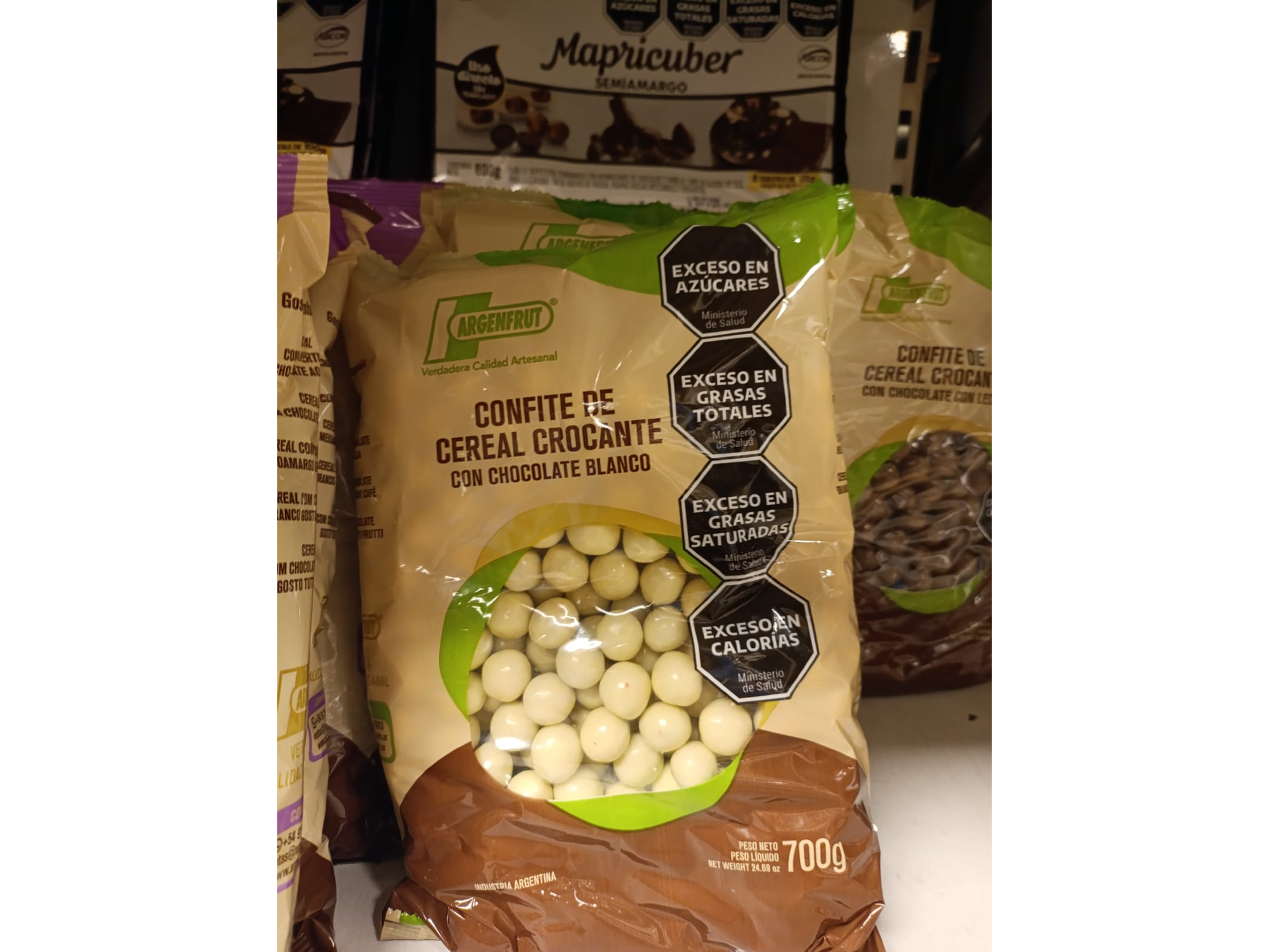 CEREAL CONFITE CHOC. BLANCO  X 700 GR - AFRUT