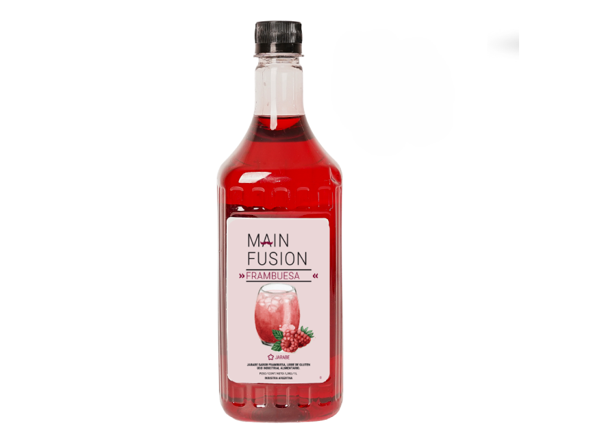 JARABE  SABOR  FRAMBUESA  X 1LT - MAIN FUSION
