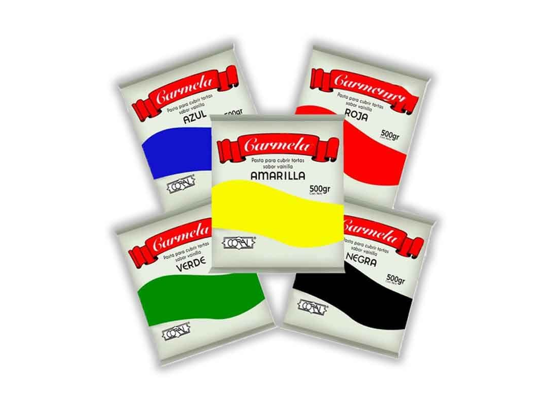 PASTA CUB. COLOR. X 500GR - CORAL