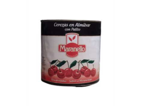 CEREZA ENT. ROJA C/PALITO X 3,1 KG. - MARANELLO