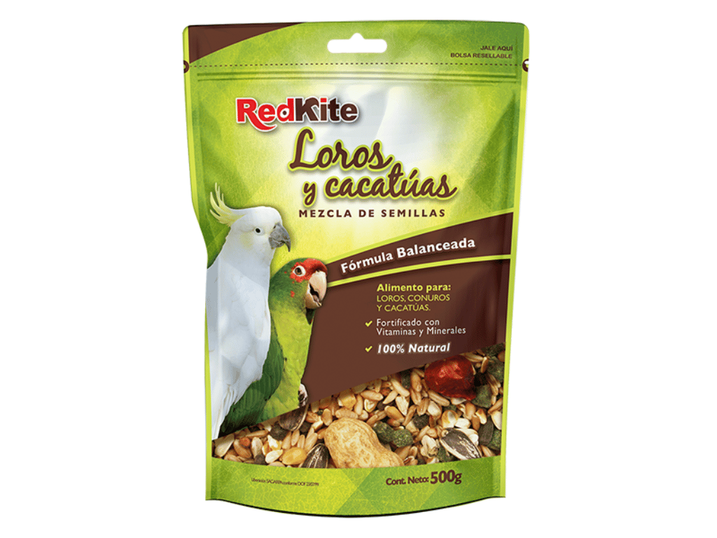 MEZCLA DE SEMILLAS P/LOROS Y CACATUAS 500 G