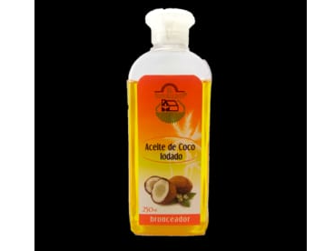 ACEITE DE COCO IODADO BRONCEADOR EL NATURALISTA x 250 CC x UNIDAD