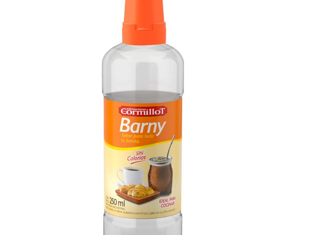 EDULCORANTE BARNY CORMILLOT LIQUIDO x 250 CC x UNIDAD