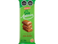 CHOCOLATE CON LECHE SIN AZUCAR AGREGADA GEORGALOS x 70 GRS