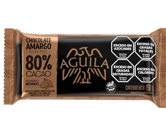 CHOCOLATE AGUILA AL 80 % CACAO x 150 GRS