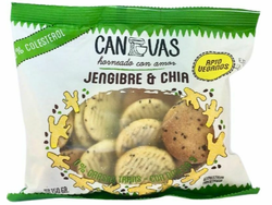 GALLETAS CANVAS JENGIBRE Y CHIA x 150 GRS