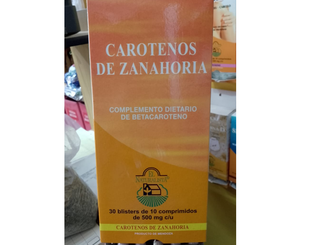 CAROTENOS DE ZANAHORIA  EL NATURALISTA BLISTER x 10 COMP