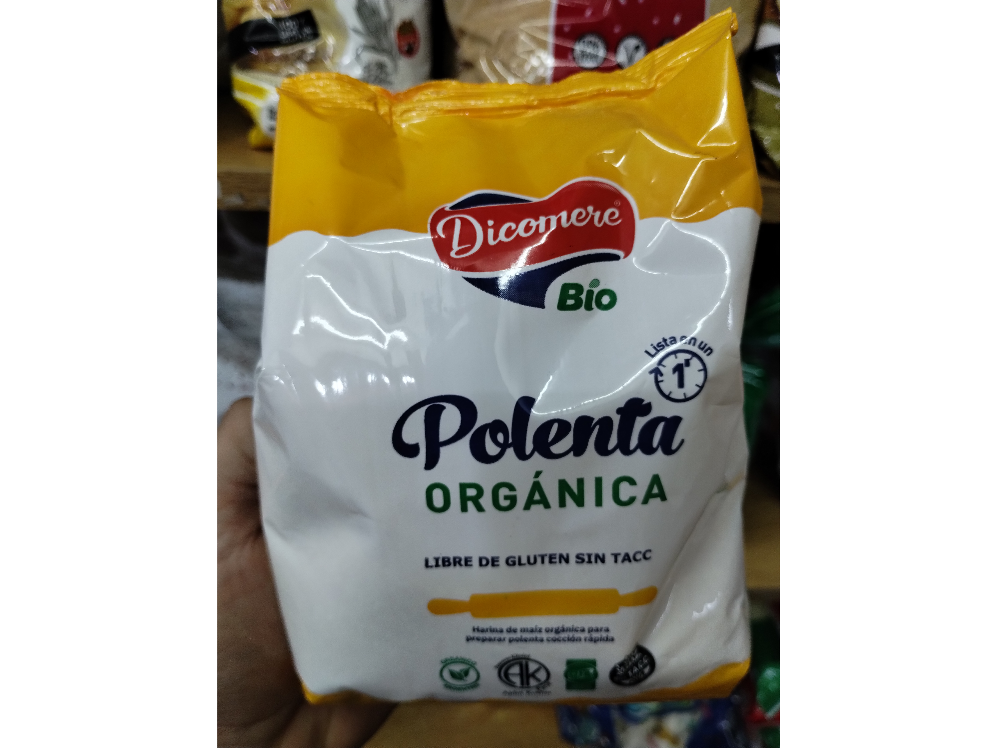 POLENTA ORGANICA SIN TACC DICOMERE x 450 GRS