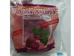 MILANESAS DE SOJA ORGANICAS x 350 GRS DOÑA ANTONIA CON REMOLACHA ( 5 UNID)