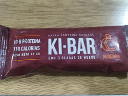 BARRITAS PROTEICAS NATURAL KI BARS x 40 GRS SABOR MANZANA