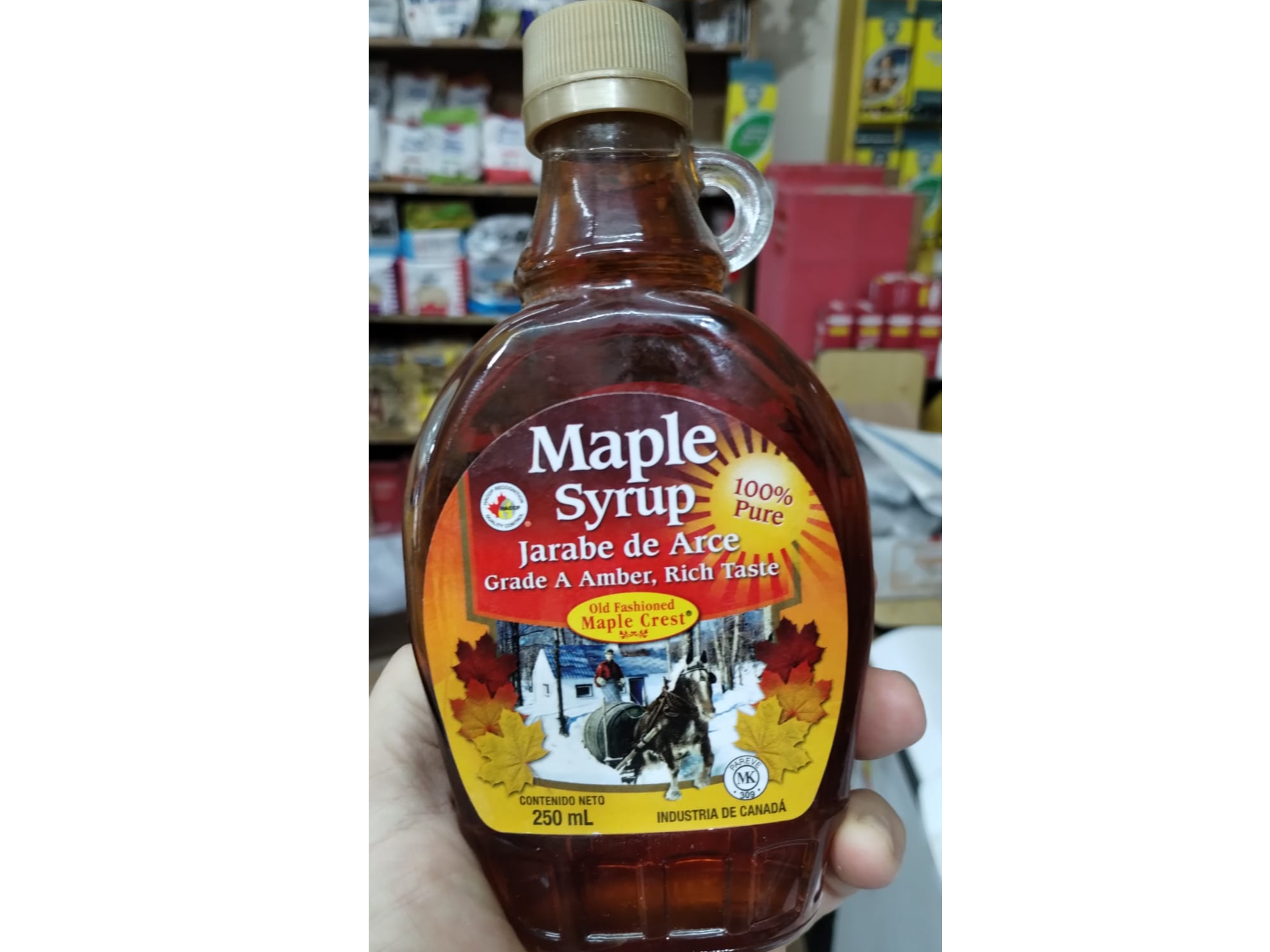 JARABE DE ARCE MAPLE SYRUP BERNARD x 250 CC